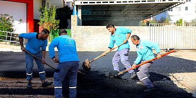 ALANYA BELEDİYESİ'NİN SICAK ASFALT ÇALIŞMALARI SÜRÜYOR