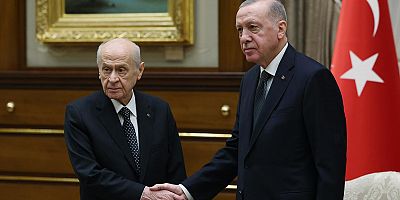 CUMHURBAŞKANI ERDOĞAN, BAHÇELİ İLE BİR ARAYA GELDİ