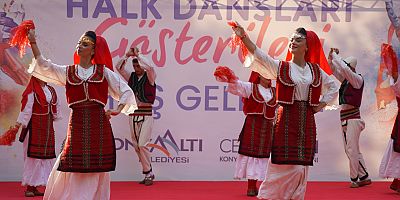 HALK DANSLARININ RİTMİ KONYAALTI’NDA YAŞANDI