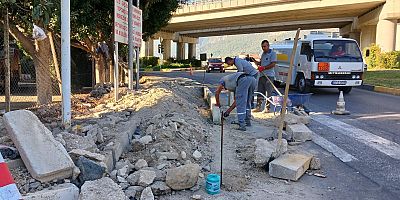 KEMER’DE ALTYAPI  ÇALIŞAMLARI DEVAM EDİYOR